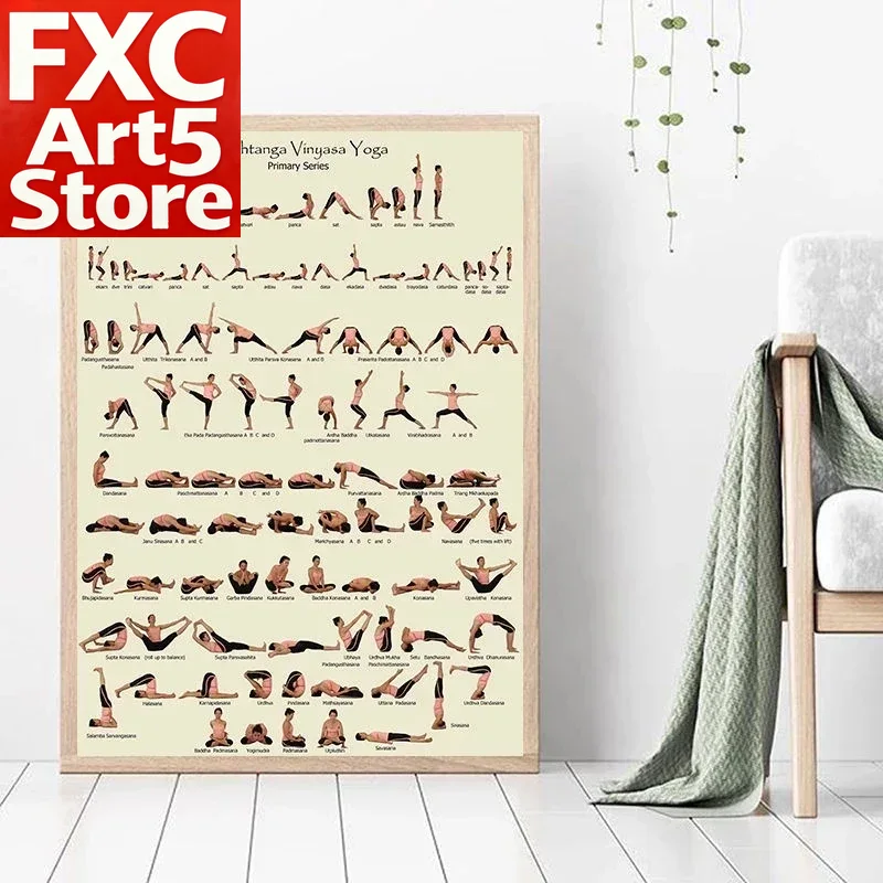 Yoga Fitness Health - 1 pièce Affiche de posture de