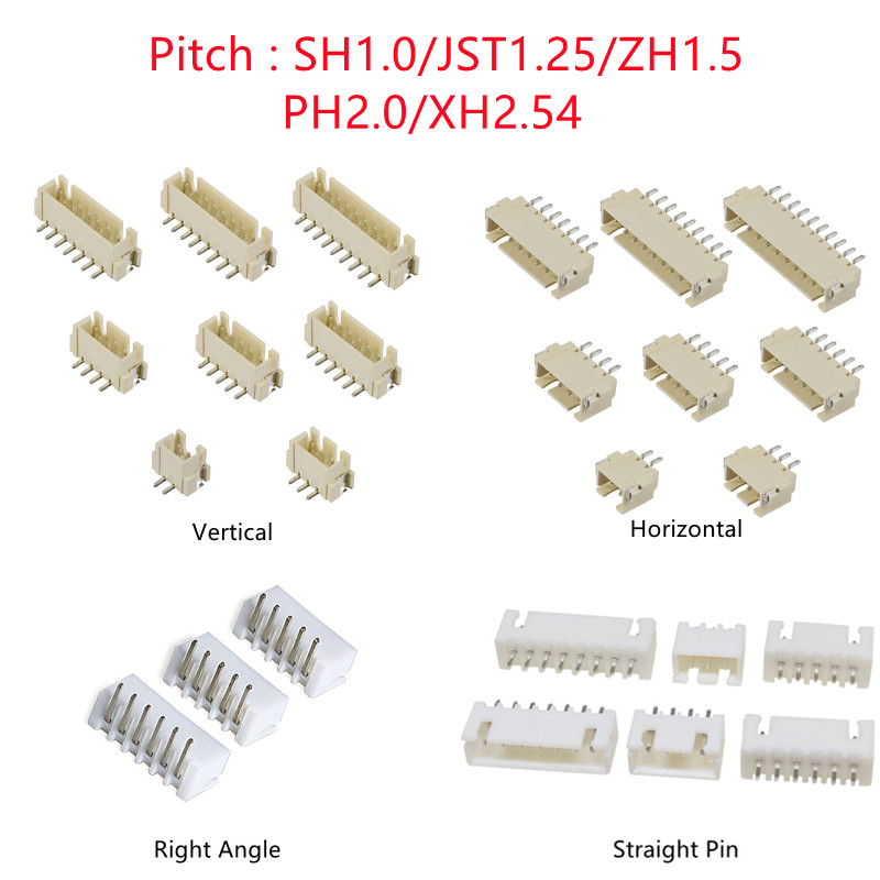 Dip Bar Parallel - 10 pièces SH/JST/ZH/PH/XH pas 1.0MM 1.25MM