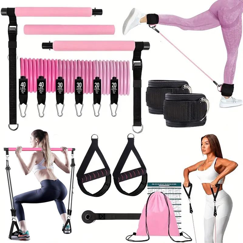 Yoga Fitness Bar - Kit de barre de Pilates multifonctionnel