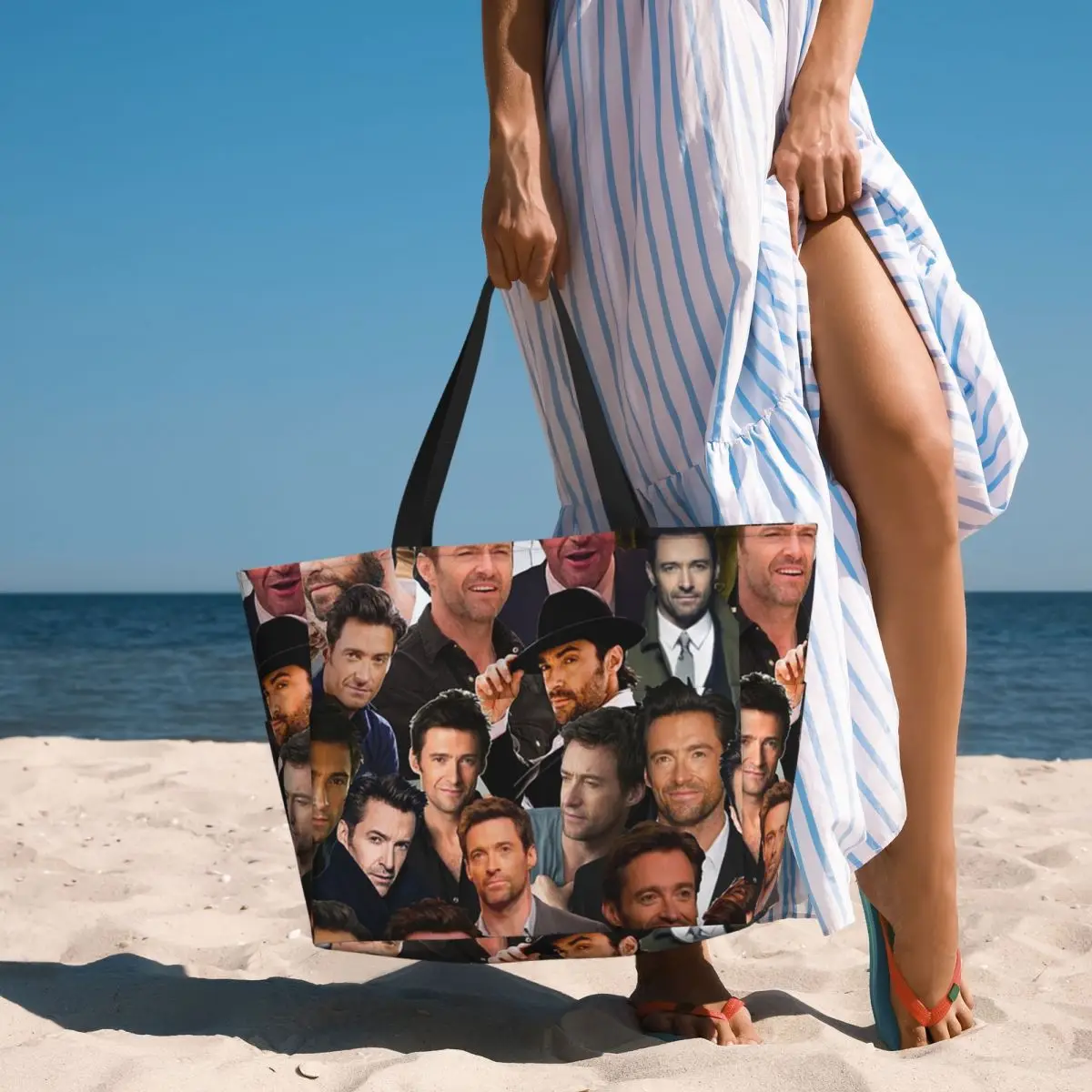 Yoga Fitness Photos - Sac fourre-tout de plage avec collage