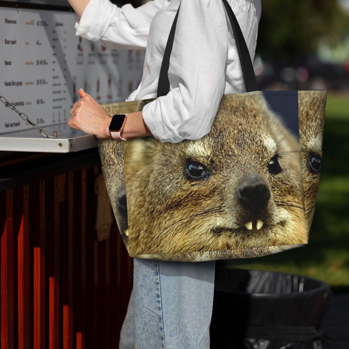 Rock Hyrax Photo Beach Tote Ba - Yoga Fitness Photos avis et prix