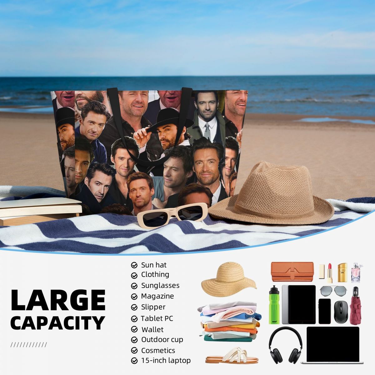 Sac fourre-tout de plage avec  - Yoga Fitness Photos avis et prix