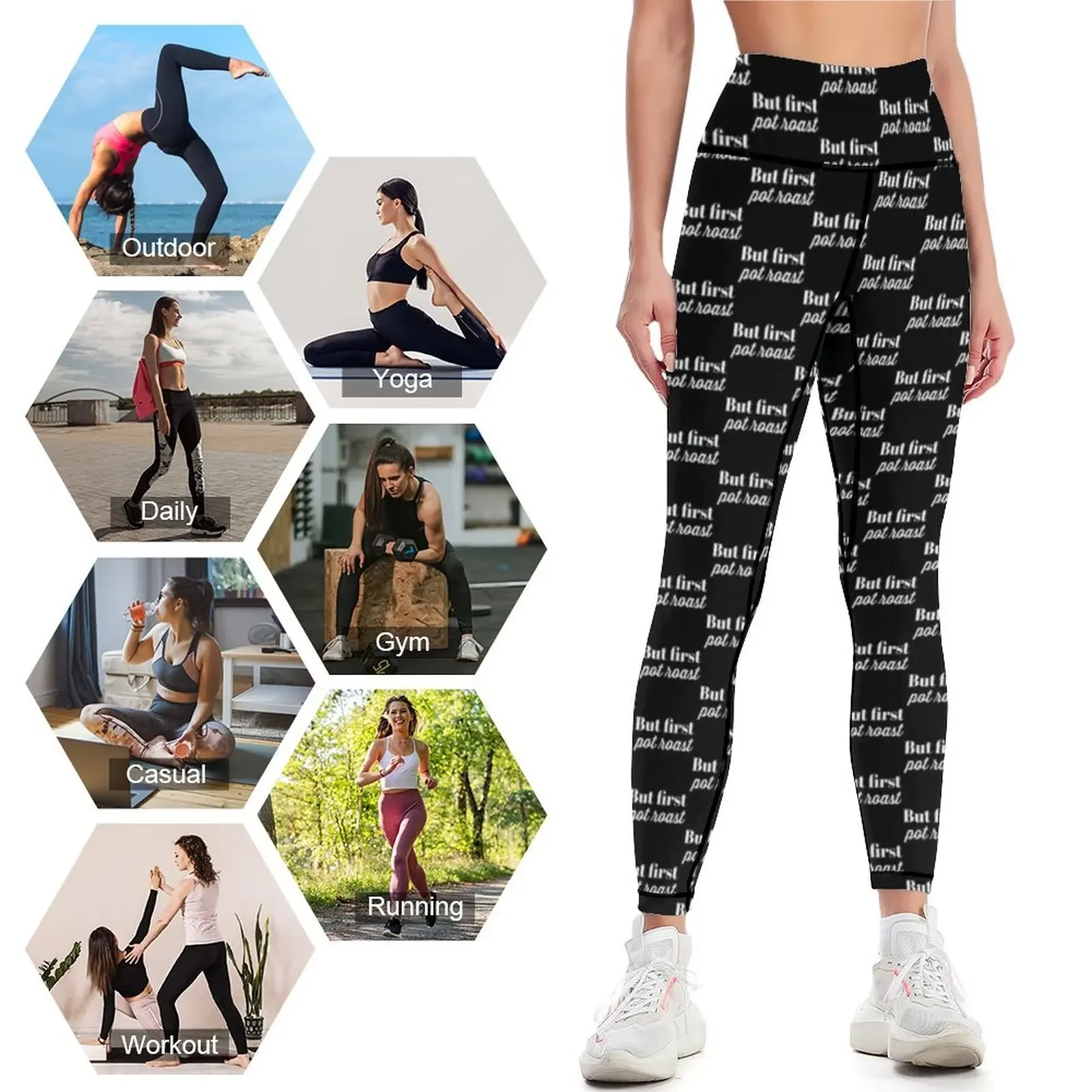 But First Pot Roast Leggings,  - Yoga In Fitness First avis et prix