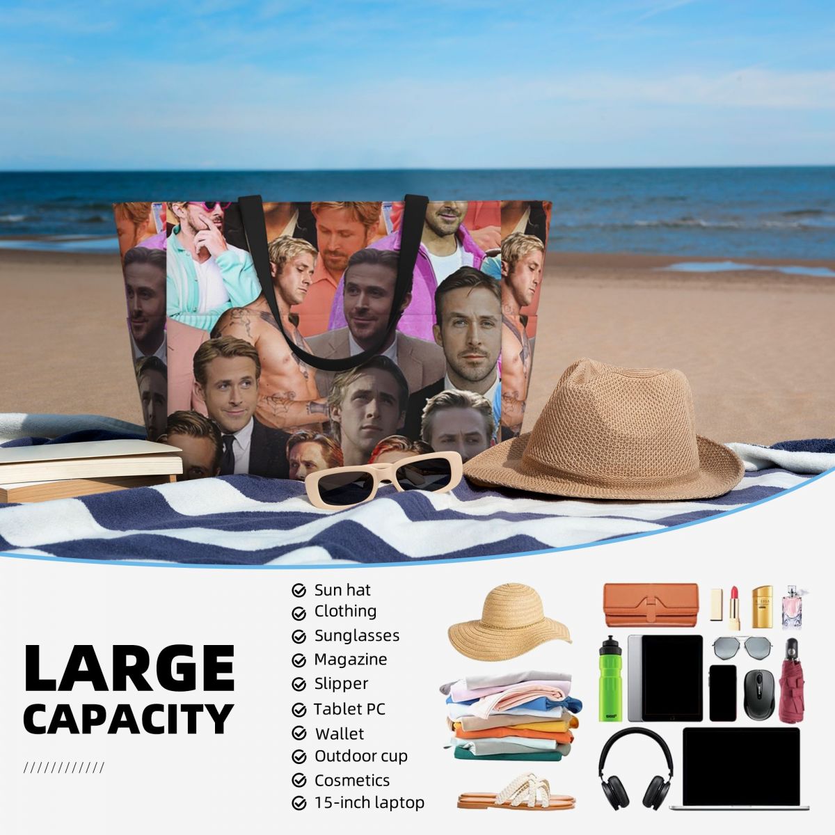 Sac fourre-tout de plage avec  - Yoga Fitness Photos avis et prix